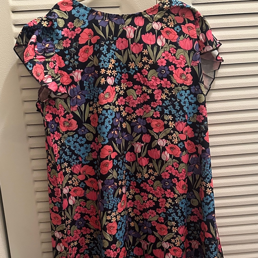 SHEIN Kids Floral Dress - Pink and Blue